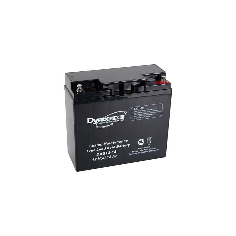foto del prodotto dyno europe batteria al piombo 12 v 18 ah 180 x 76 x 167 mm