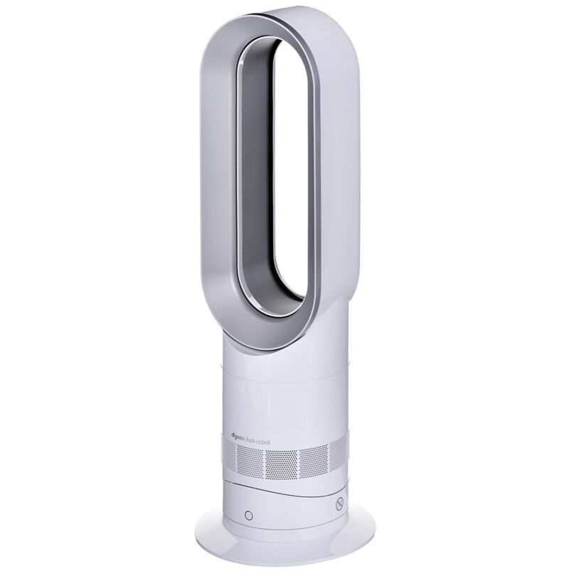 foto del prodotto dyson ventilatore sv25 am09 nichel e bianco con filtro hepa e timer