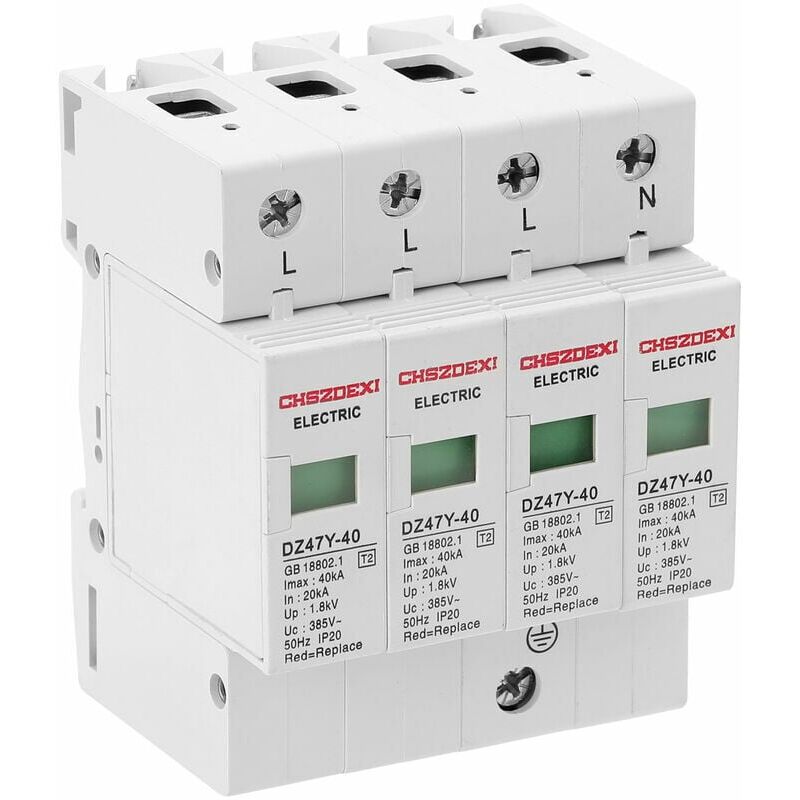 foto del prodotto dz47y 40ka 385v spd protezione da sovratensione domestica protezione da bassa tensione protezione da sovratensione dispositivo di protezione 4p,