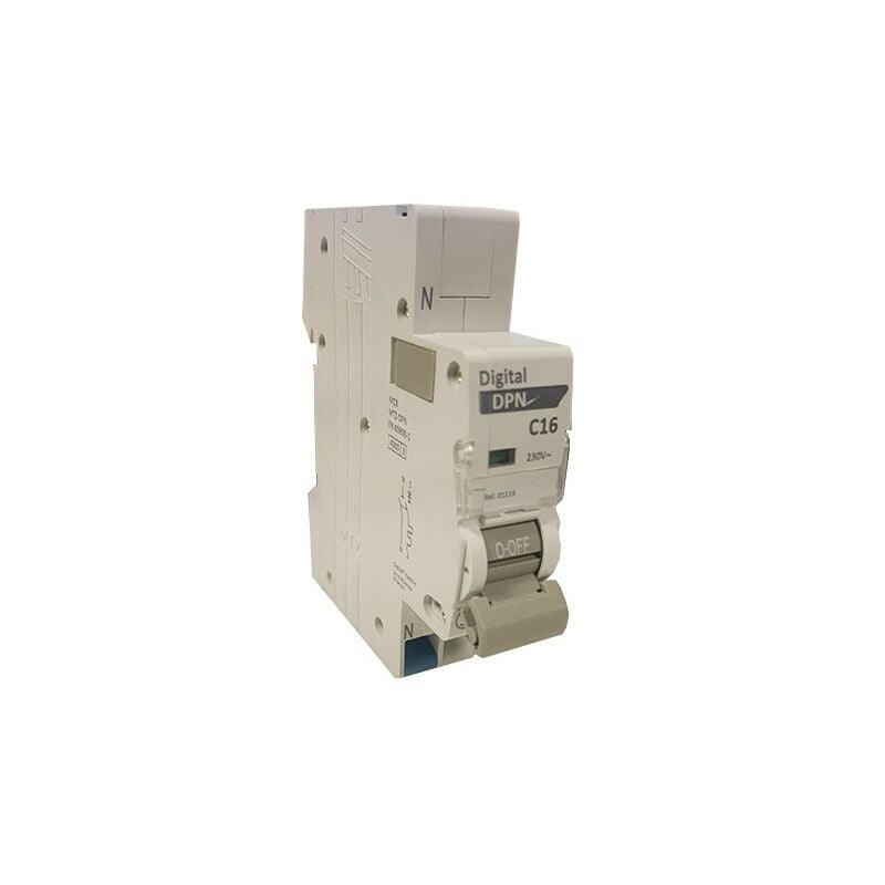 foto del prodotto e 01116 interruttore magnetotermico 1p n 16a 230v curva c 4,5ka - digital