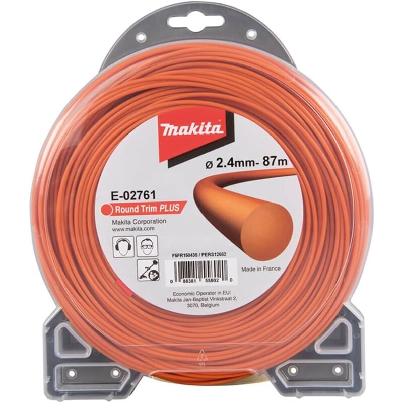 foto del prodotto e 02761 filo tondo decespugliatore tagliabordi 2,4mm x87m makita
