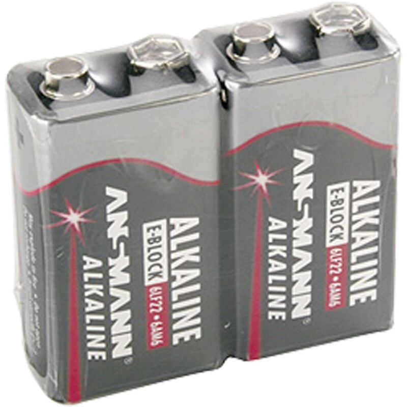 foto del prodotto e block batteria 2 x 6lf22 alcalina ansmann