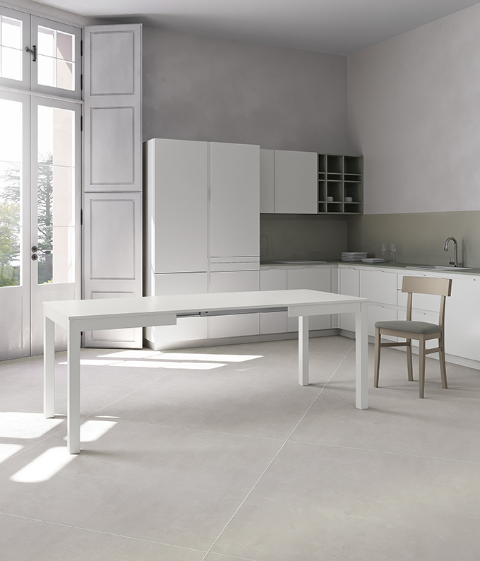 foto del prodotto e-stylo tavolo allungabile moderno, perfetto per chi desidera ottimizzare gli spazi senza rinunciare a stile e funzionalità, 80cm x 130/210cm h. 76cm aosom italy