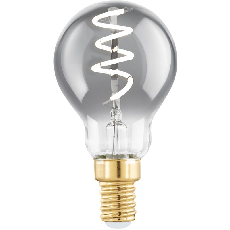 foto del prodotto e14 led dimmerabile, lampadina a spirale, vintage nero trasparente in design retr , 4 watt, 100 lumen, luce bianco caldo, 2000k, lampadina edison