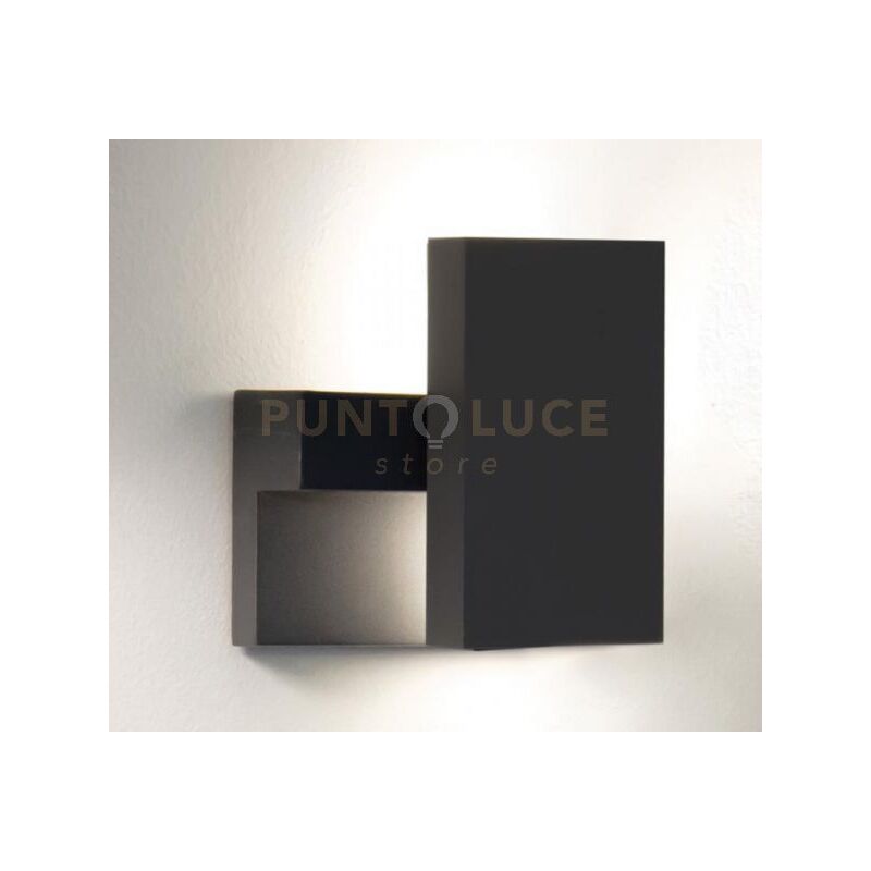 foto del prodotto e199 applique a parete per esterni colore grafite a led 10w 3000k810lm