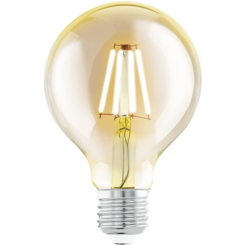 foto del prodotto e27 led, lampadina a globo per illuminazione retr , vintage color ambra, 4 watt equivalente a 32 watt , 350 lumen, luce bianco caldo, 2200k,