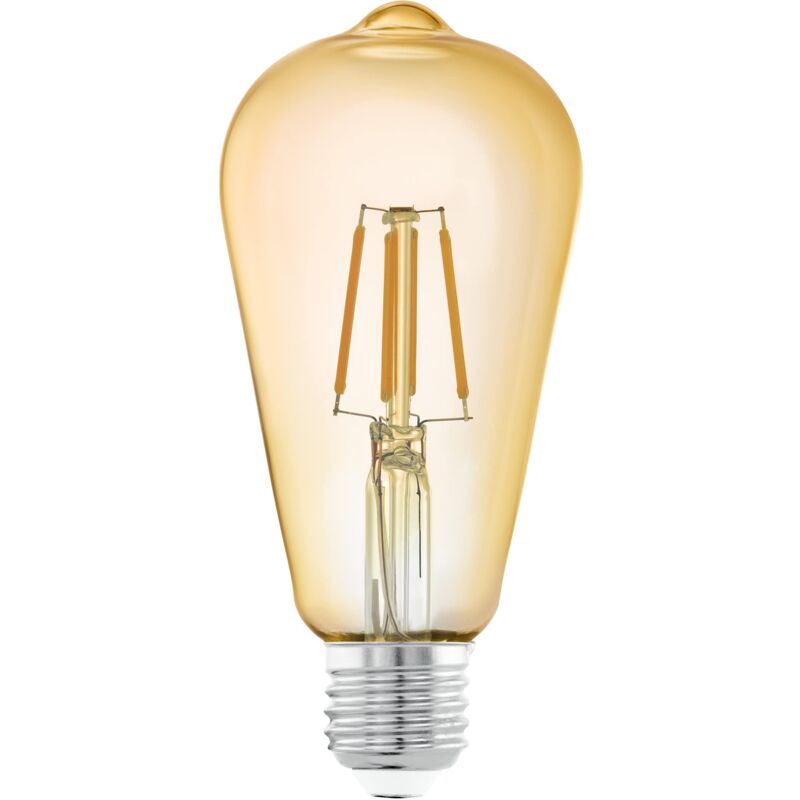 foto del prodotto e27 led, lampadina per illuminazione retr , vintage color ambra, 4 watt equivalente a 26 watt , 270 lumen, luce bianco caldo, 2200k, lampadina