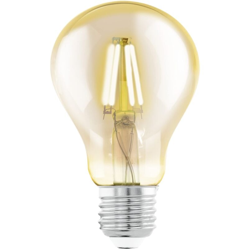 foto del prodotto e27 led, lampadina vintage ambra, illuminazione retr , 4 watt equivalente a 32 watt , 350 lumen, luce bianco caldo, 2200k, lampadina edison a75, 