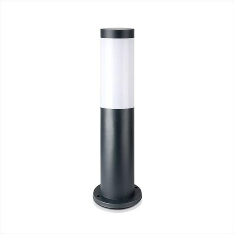foto del prodotto e27 paletto con lampada 45cm corpo in acciaio inox grigio ip44