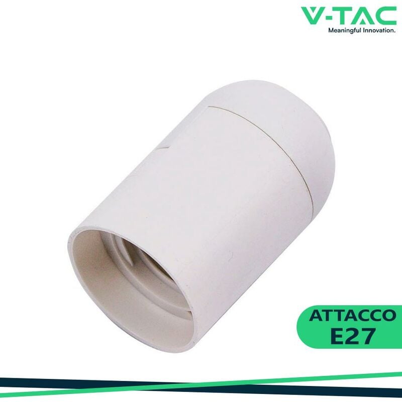 foto del prodotto e27 portalampada bianco