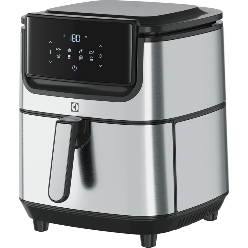 foto del prodotto e6af1 6st explore 6 friggitrice ad aria, 8 programmi di cucina preimpostati per cucina sana, potenza 1800w, argento nero, 43 x 42.5 x 42.5 cm 7.3 kg