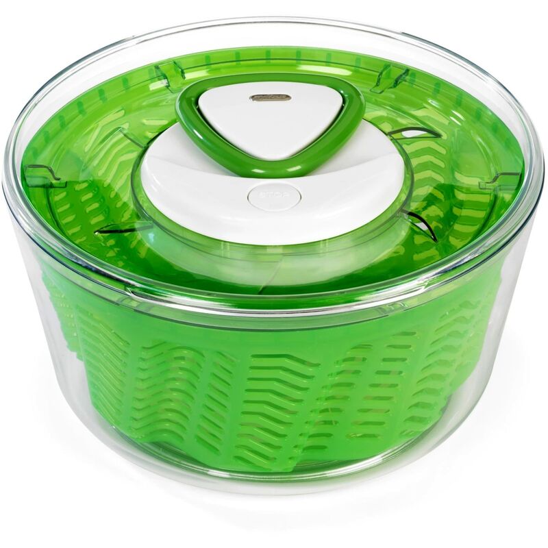 foto del prodotto e940012 easy spin 2 centrifuga per insalata, grande, plastica, verde, insalatiera con coperchio, scolaverdure, lavabile in lavastoviglie zyliss