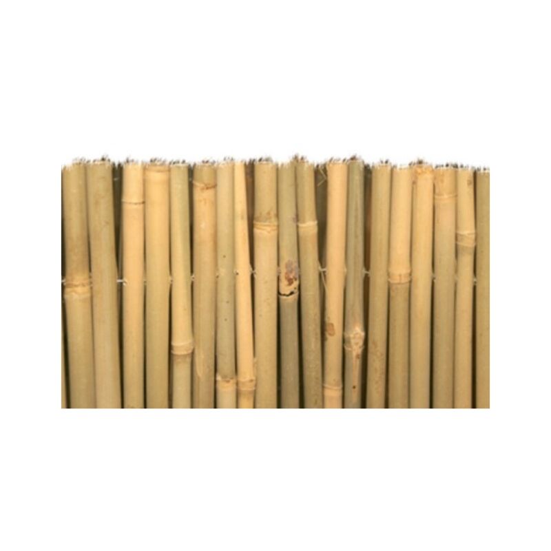 foto del prodotto eac arella in canne di bamboo naturale 16 mm, stuoia ombreggiante per recinzioni 200 x 300 cm
