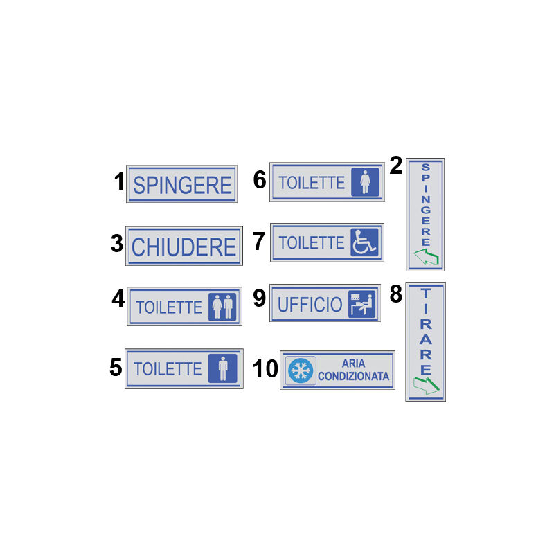 foto del prodotto eac - etichette adesive segnaletiche a - 5 - toilette uomini conf. 10 pz