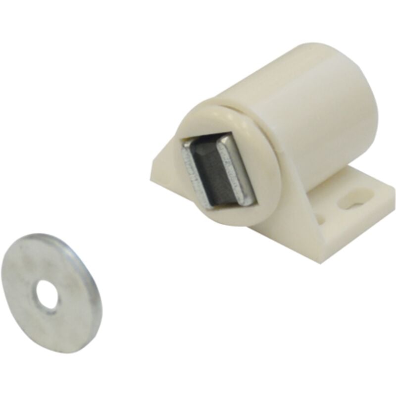 foto del prodotto eac ferma ante magnetico tondo colore bianco forza kg.6 conf. 100 pz