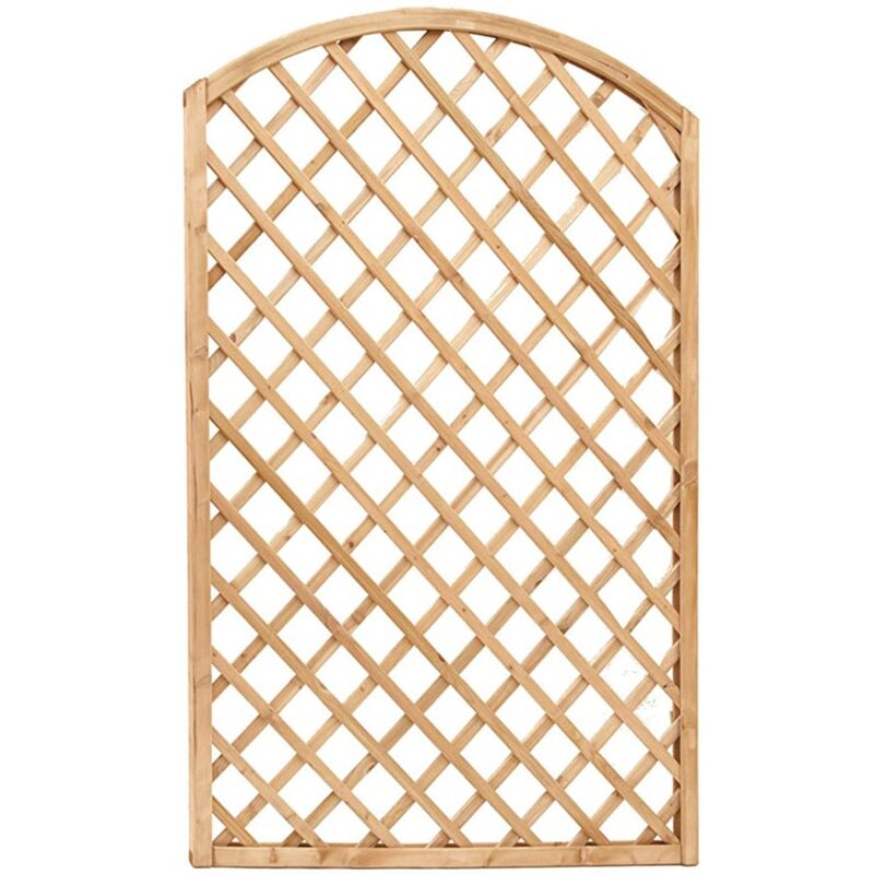 foto del prodotto eac lasa pannello grigliato arco in legno di pino naturale 90 x 90 cm