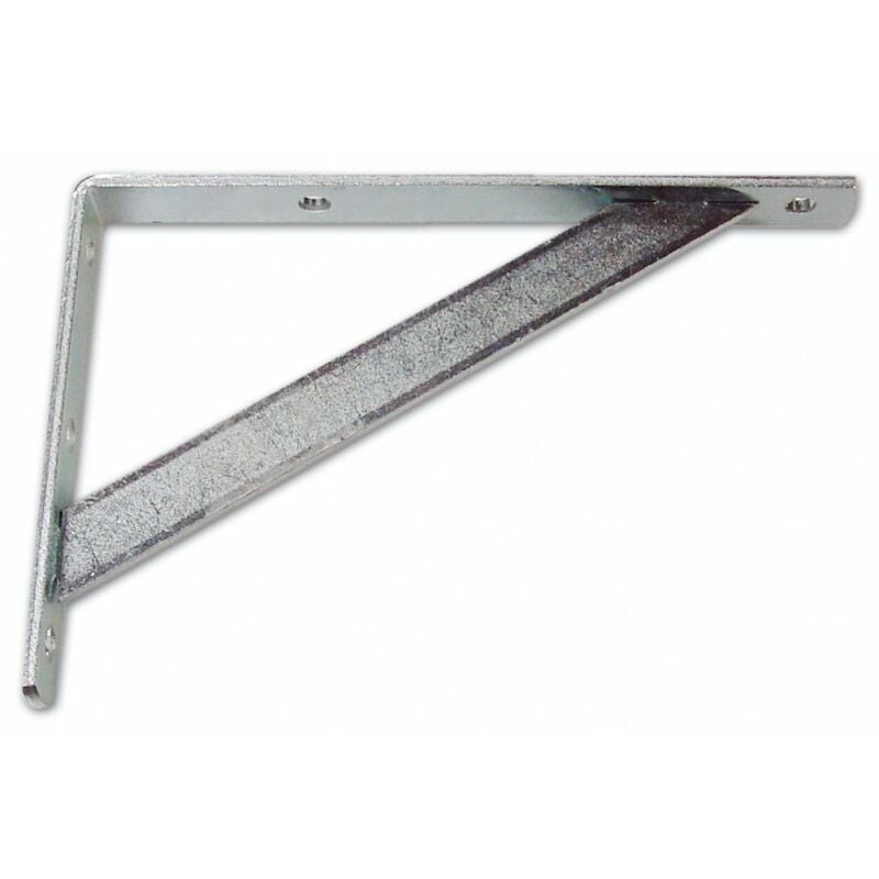 foto del prodotto eac mensola con saetta in acciaio zinco cromato misura 25 cm spessore 3 mm 1 pz
