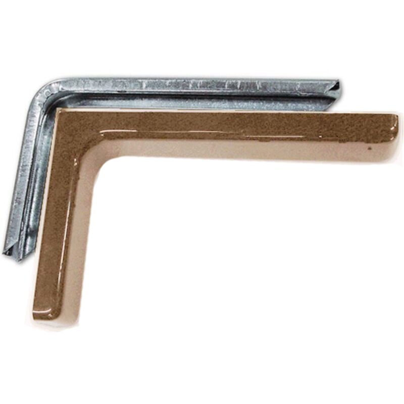 foto del prodotto eac mensola per arredamento con carter in pvc colore marrone misura 18 cm 2pz