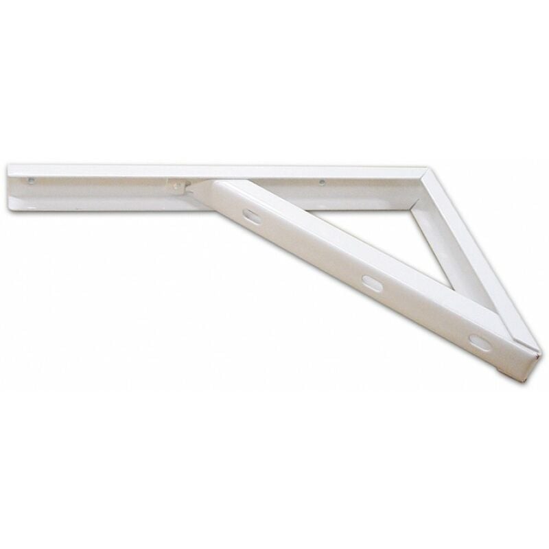 foto del prodotto eac mensola rinforzata in acciaio verniciato bianco misura 40 cm art. 346 1 pz