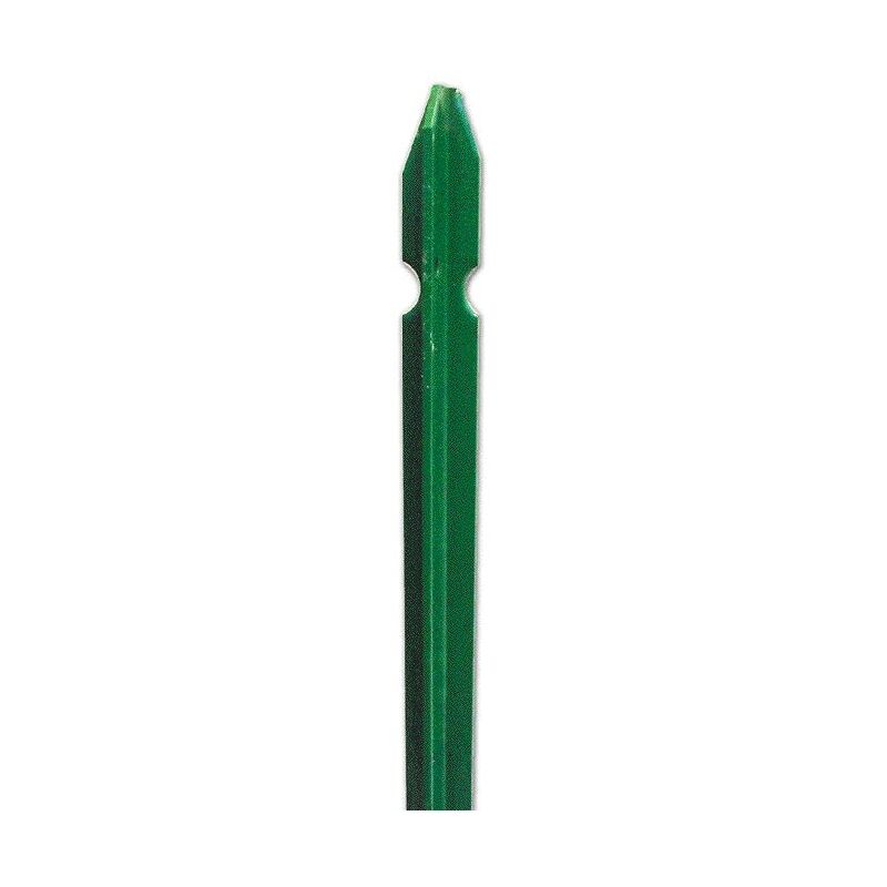 foto del prodotto eac paletto palo per recinzioni a t in acciaio plasticato verde varie misure 1.5 mt