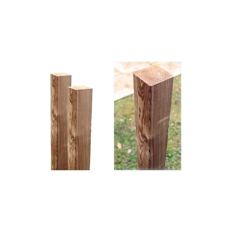 foto del prodotto eac palo quadrato in legno di pino trattato per steccato recinzione giardino 27212v 7x7xh 135 cm 27212 