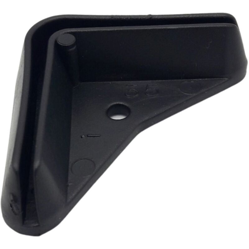 foto del prodotto eac piedino in plastica nera per angolare scaffale in metallo 35 x 35 mm