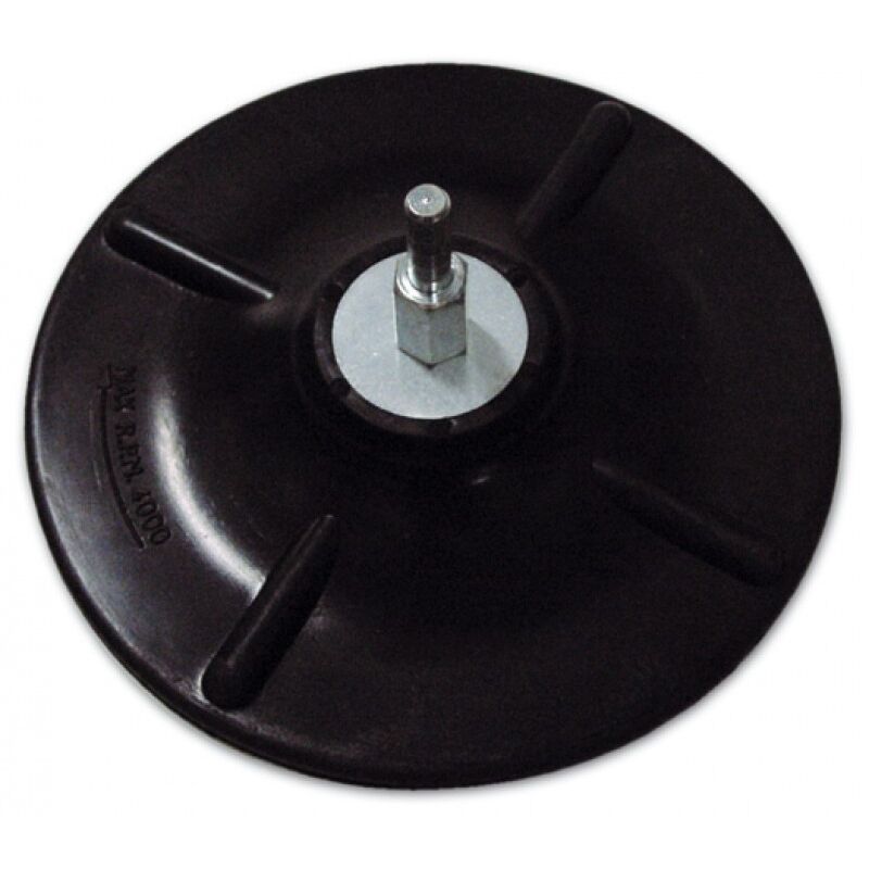 foto del prodotto eac platorello per trapano in gomma 125 mm poggi art.338.00 gambo 6 mm
