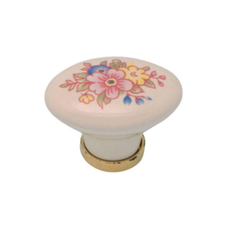 foto del prodotto eac pomolo porcellana ovale con base f 15 34x25. prezzo per 1 pezzo.