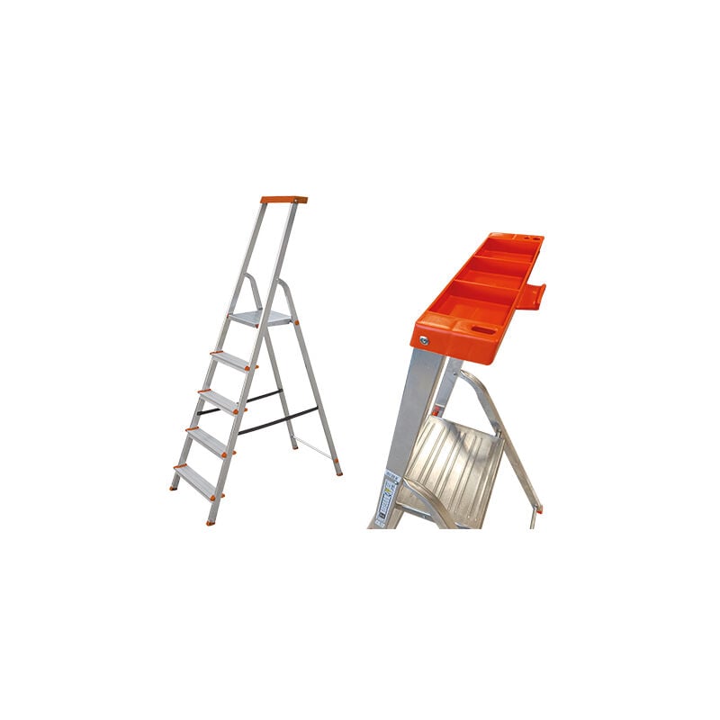 foto del prodotto eac - scala alu domestica gradini antiscivo + piattaforma - step up 131 black - gr8