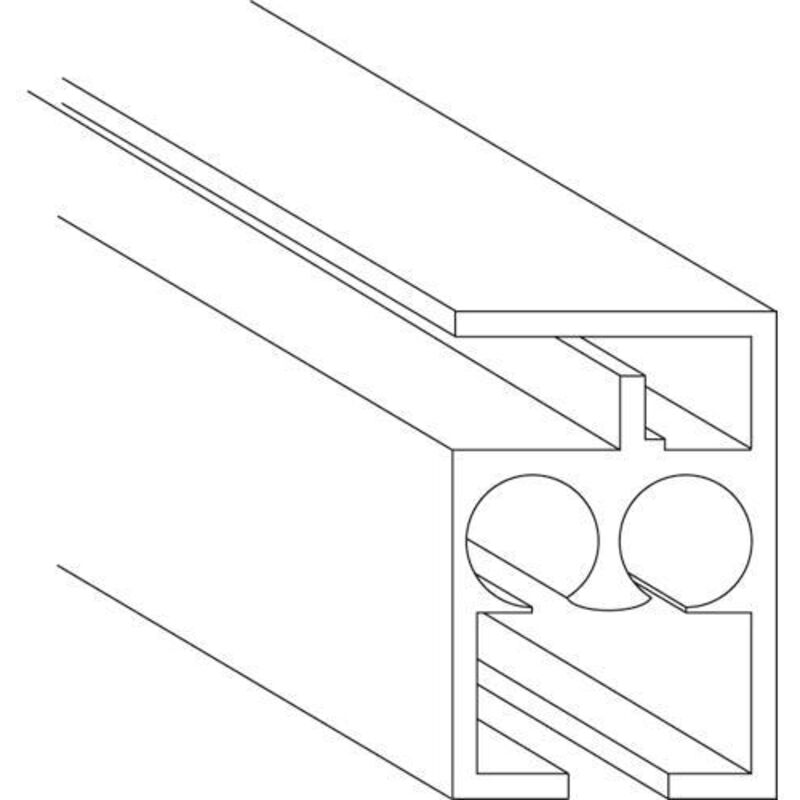 foto del prodotto eac scorritenda alluminio bianco m510 