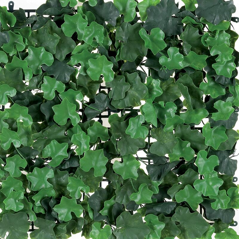 foto del prodotto eac siepe artificiale per parete sempreverde verticale geranio da intero ed esterno 1 x 1 mt