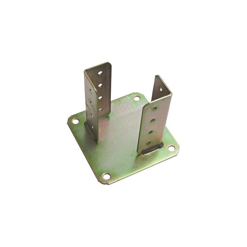 foto del prodotto eac supporto gazebo quadro a pavimento 840 zincato giallo s.mm 4,0 mm 70x 70