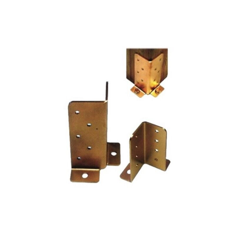 foto del prodotto eac supporto gazebo quadro registrabile 951 zincato giallo s.mm 3,0 mm 45x45x130