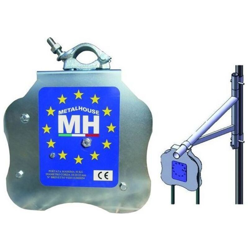 foto del prodotto eac - the metal house 4972520 art.250 carrucole di sicurezza k50 autobloccante