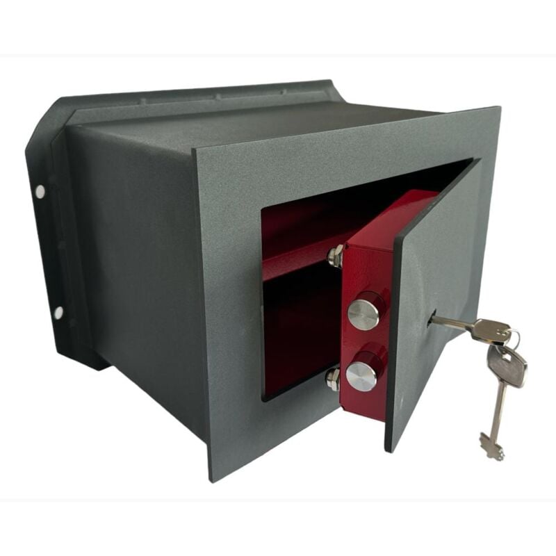 foto del prodotto eacommerce cassaforte da incasso a muro con chiave doppia mappa 360x195x230h cm da parete 27556 