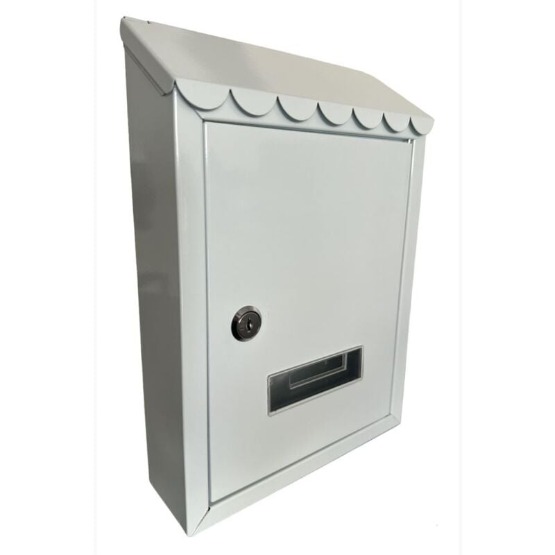 foto del prodotto eacommerce cassetta postale per esterno da parete con serratura 300x210x7 cm colore bianco colore bianco