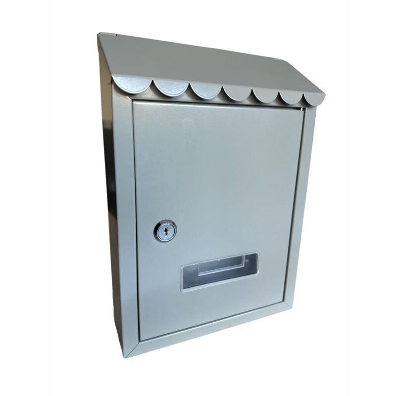 foto del prodotto eacommerce cassetta postale per esterno da parete con serratura 300x210x7 cm colore grigio colore grigio