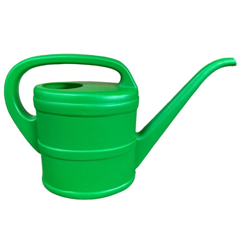 foto del prodotto eacommerce innaffiatoio in pvc da giardino con beccuccio lungo 2 litri verde per piante 2 litri