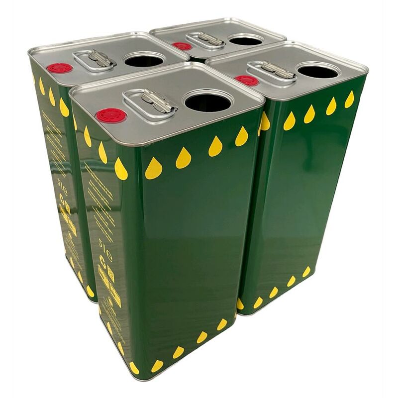 immagine 0 del prodotto eacommerce lattine rettangolare 5 litri per olio extravergine doppio tappo conf. 4 pezzi