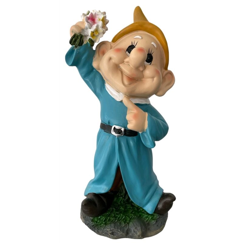 foto del prodotto eacommerce nano da giardino in poliresina altezza 28 cm statuetta gnomo per esterno cucciolo 6 cucciolo