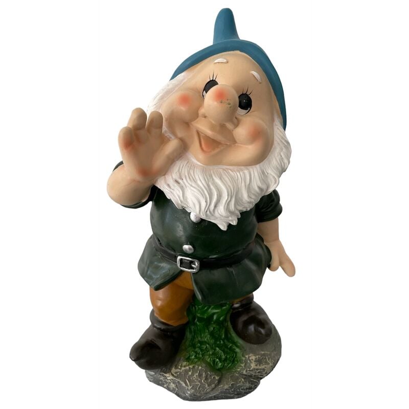 foto del prodotto eacommerce nano da giardino in poliresina altezza 28 cm statuetta gnomo per esterno pisolo 4 pisolo