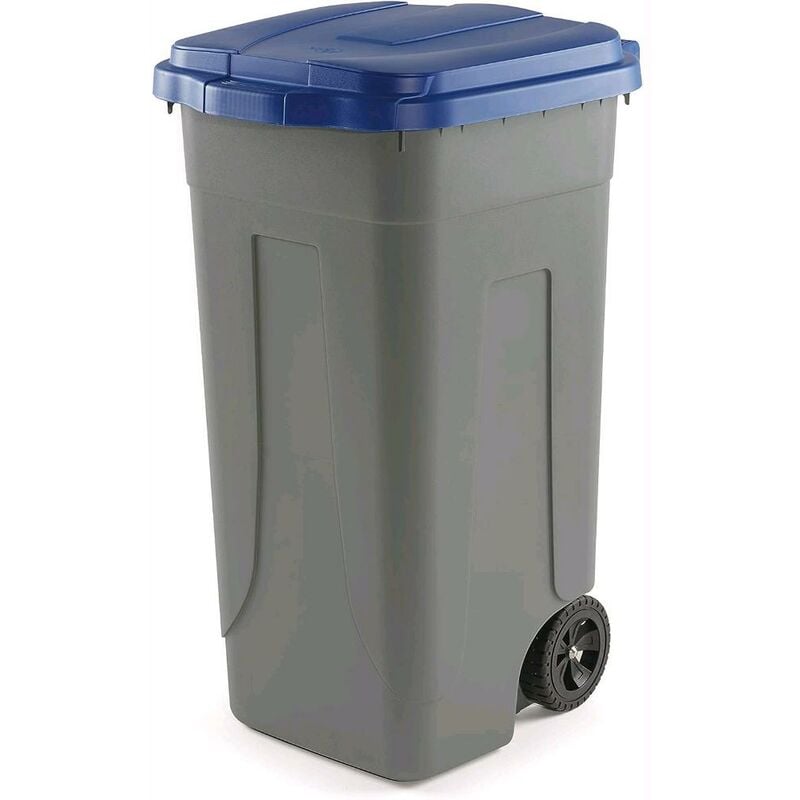 foto del prodotto eacommerce pattumiera bidone portarifiuti per raccolta differenziata 100 litri colore blu colore blu