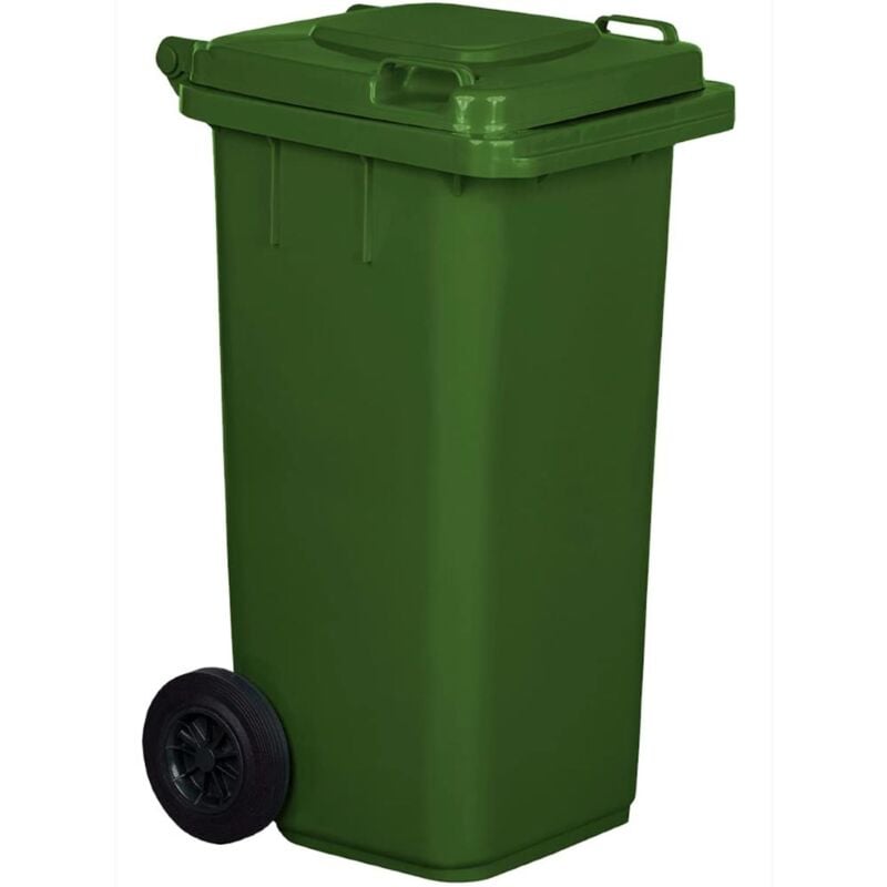 foto del prodotto eacommerce pattumiera bidone portarifiuti per raccolta differenziata 120 litri colore verde colore verde 120 litri