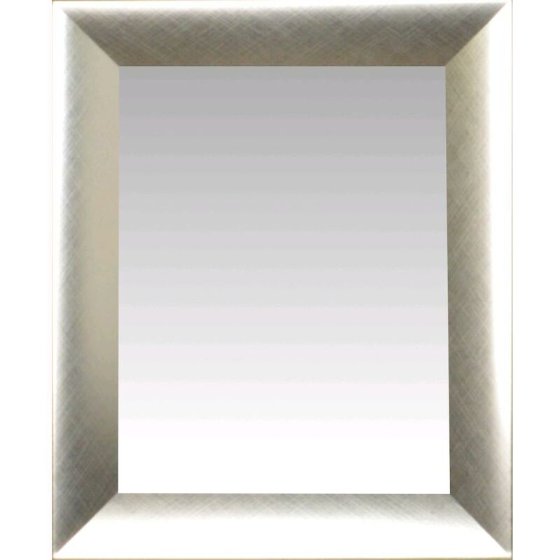 foto del prodotto eacommerce specchiera decorativa specchio da parete moderno con cornice argento 30x130 cm grun