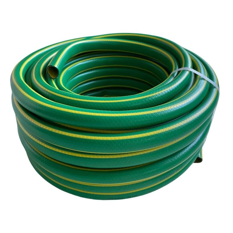 foto del prodotto eacommerce tubo innaffio per irrigazione 4 strati antialga verde flessibile 3 4 da 25 mt diametro 3 4 25 mt