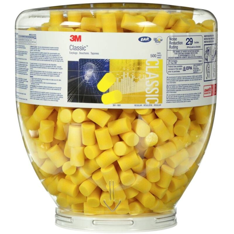 foto del prodotto ear 3m pd01001 classic confezione ricarica di tappi per le orecchie 31 db usa e getta en 352 2 500 paio a