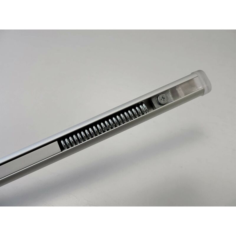 foto del prodotto easy astina estensibile a molla con regolazione a vite, alluminio, argento, estensione 87 150 cm
