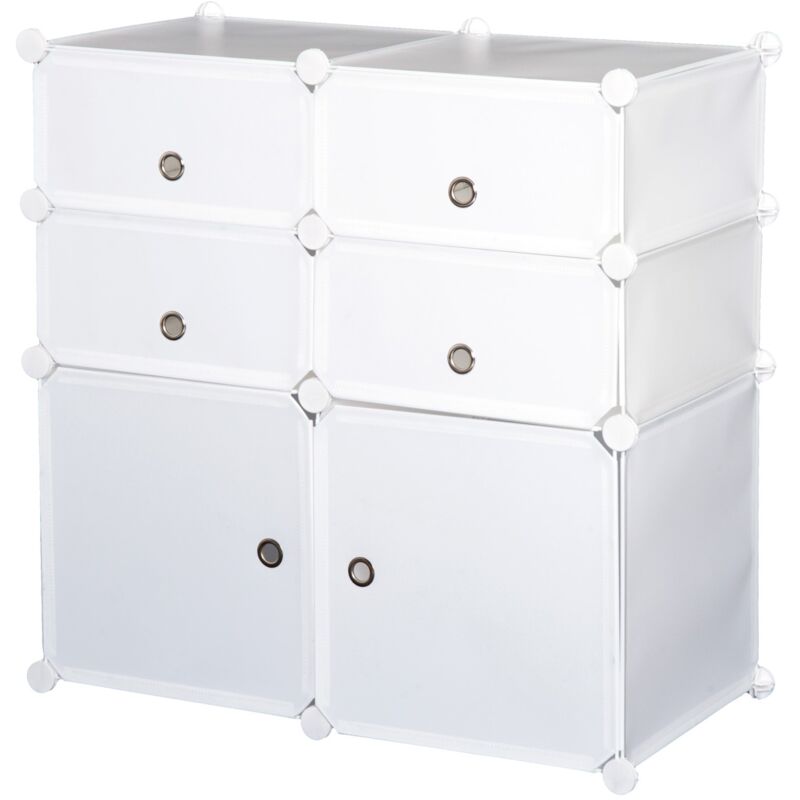 foto del prodotto easy comfort easycomfort armadio modulare scarpiera in plastica guardaroba scaffale portascarpe 75 37 73cm bianco
