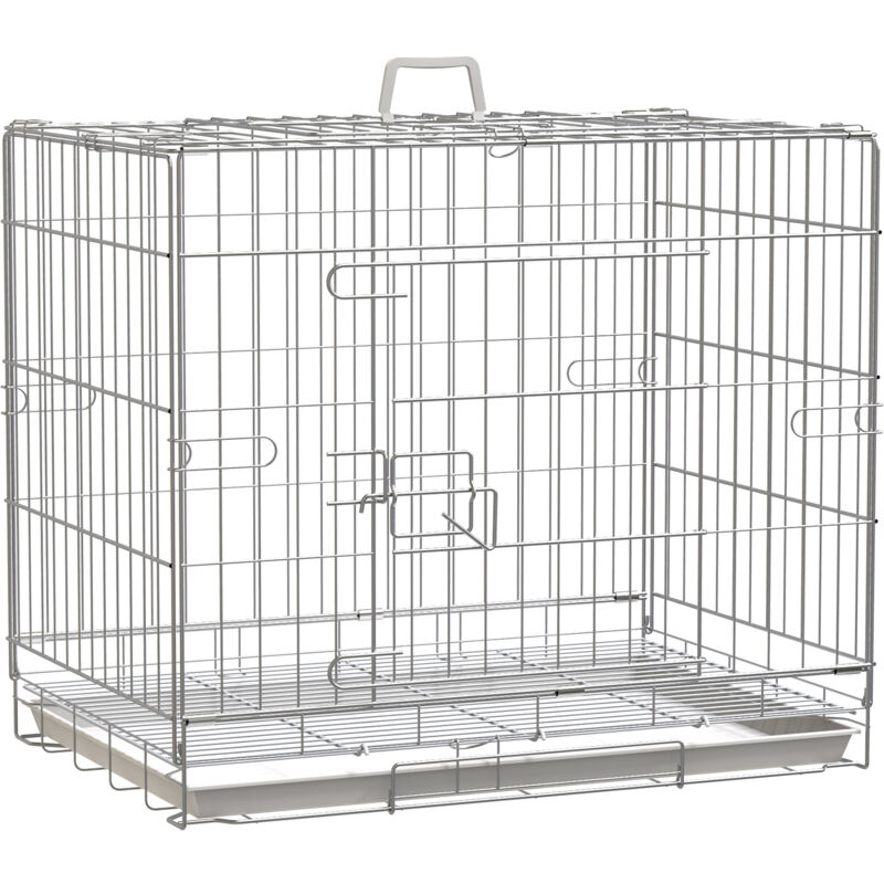 foto del prodotto easy comfort easycomfort kennel gabbia per cani pieghevole in acciaio porta con blocco