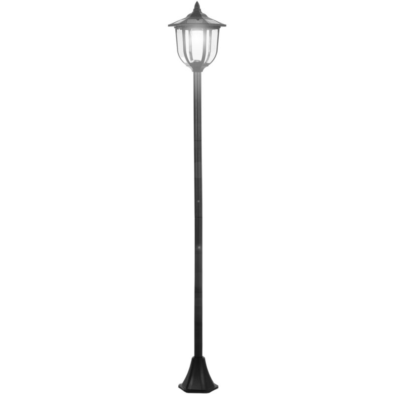 foto del prodotto easy comfort easycomfort lampione da esterni con 6 luci led e pannelli solari impermeabile accensione automatica durata 6 ore altezza 177cm